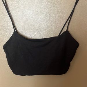 black SHIEN xs cropped cami top